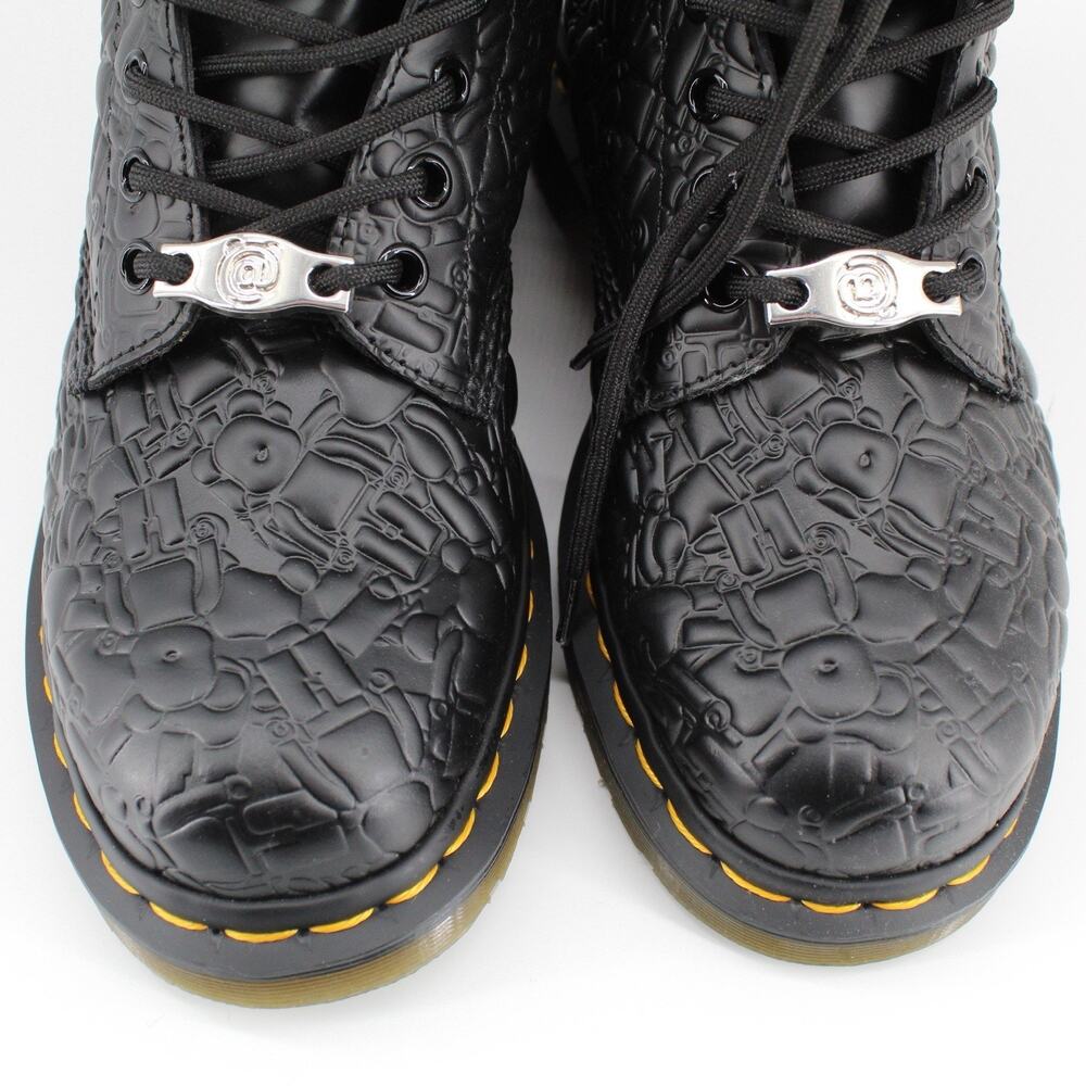 DOC DR. MARTENS X BEARBRICK MEDICOM TOY 1460 BOOTS SIZE 7UK PREOWED WITH BOX - Picture 8 of 11
